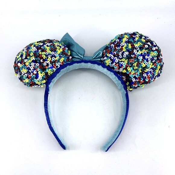 Disney Parks Sequin Minnie Mouse Ears Headband Multicolor 2022 - Picture 2 of 6